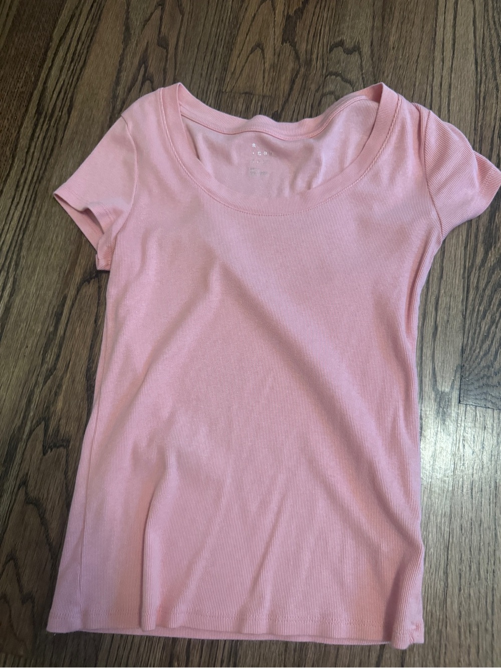 Women’s Pink Short Sleeve Tee - Classic Scoop Neck